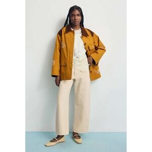 DL1961 Cream Ecru High Rise Wide Leg Jeans Size 29